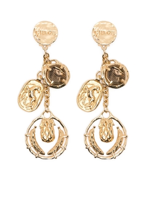 Chloé french-clip-fastening earrings - Gold