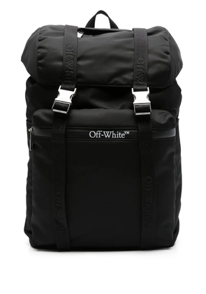 Off-White logo-print backpack - Black