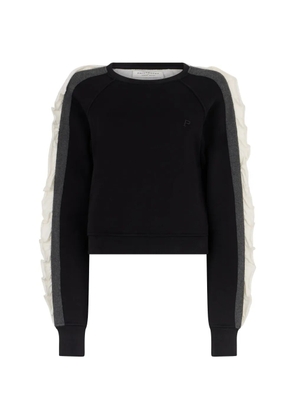 Philosophy Di Lorenzo Serafini ruffled-sleeve sweatshirt - Black