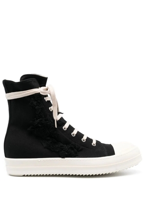 Rick Owens DRKSHDW Broken high-top sneakers - Black