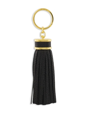 TOM FORD tasselled leather keyring - Black