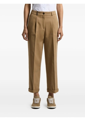 Peserico pleated-details trousers - Brown