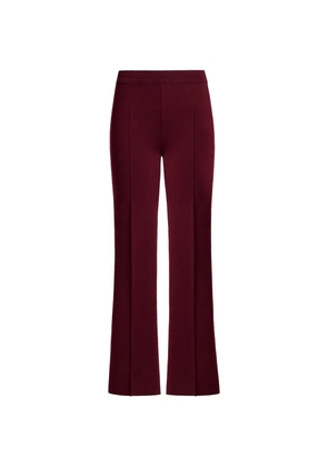 High Sport kick flare red trousers