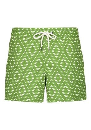 Frescobol Carioca print swim shorts - Green