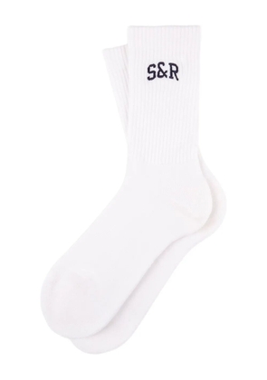 Sporty & Rich logo socks - White