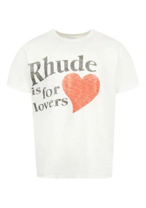 RHUDE Rhude Lovers Slub t-shirt - White