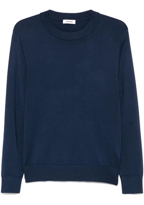 SANDRO fine-knit sweater - Blue