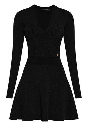Balmain logo-charm mini dress - Black