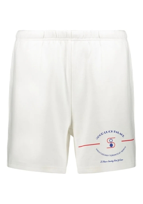 MR. SATURDAY drawstring-waist print shorts - White