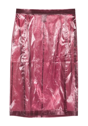 Patrizia Pepe organza midi skirt - Purple