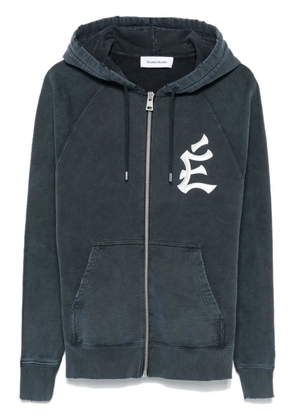 Études Studio logo-embroidered hoodie - Blue