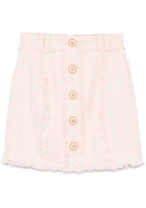 Balmain tweed mini skirt - Pink