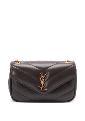 Saint Laurent mini Loulou cross body bag - Brown
