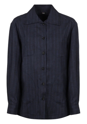 Kiton pinstripe shirt - Blue