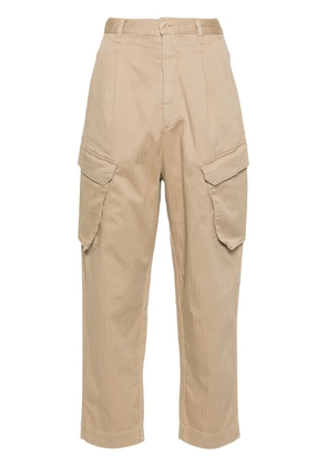 Semicouture tapered-leg cargo trousers - Neutrals