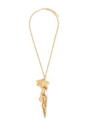 Chloé shell-pendant necklace - Gold