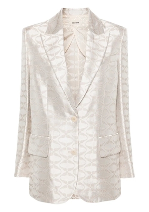 Zadig&Voltaire Vicka jacquard blazer - Neutrals
