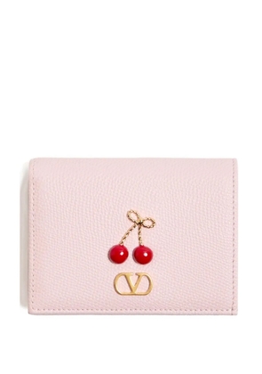 Valentino Garavani Cherryfic grained wallet - Pink