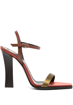 Saint Laurent 110mm Lydia sandals - Brown