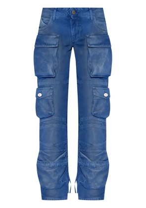 The Attico low-rise cargo jeans - Blue