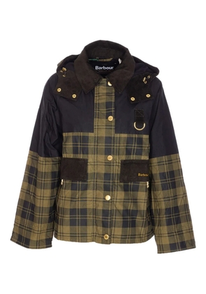 Barbour Elaine tartan-check zip-front jacket - Green