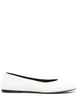 The Row Teo ballet flats - White