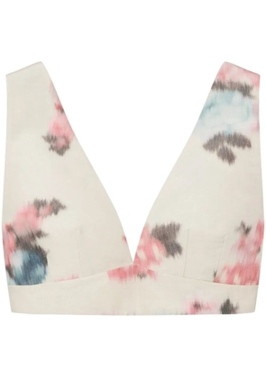 Philosophy Di Lorenzo Serafini V-neck floral top - Neutrals