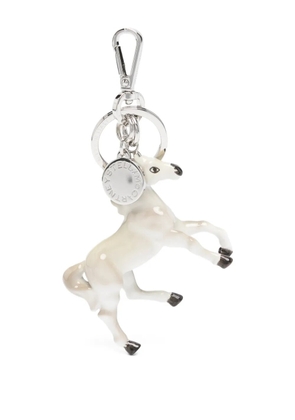 Stella McCartney horse pendant keyring - Neutrals