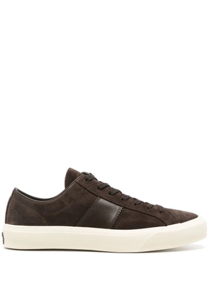 TOM FORD leather sneakers - Brown