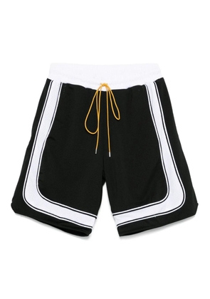 RHUDE drawstring track shorts - Black