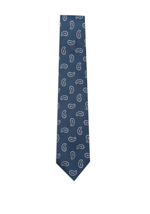 Barba paisley-print tie - Blue
