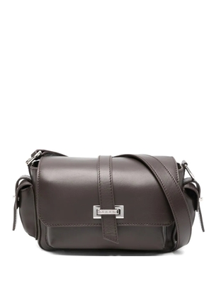 Hogan flap leather shoulder bag - Brown