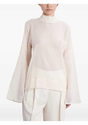 TOTEME panel detail blouse - White