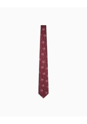 Jacquard silk tie