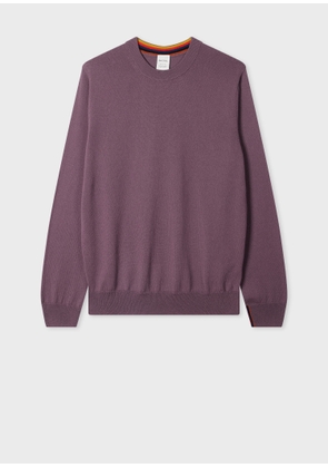 Paul Smith Mauve Cashmere Crew Neck Sweater Purple