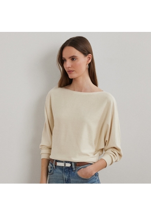 Cotton-Blend Dolman-Sleeve Jumper