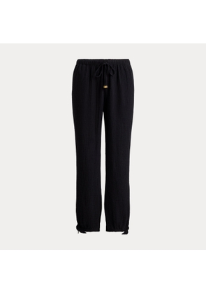 Cotton Gauze Drawcord Trouser Cover-Up