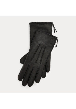 Stitched Suede Gloves