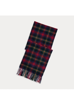 Tartan Fringe Wool Scarf