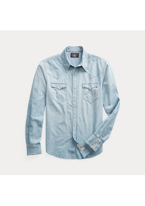 Slim Fit Chambray Western Shirt