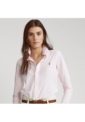 Striped Knit Oxford Shirt