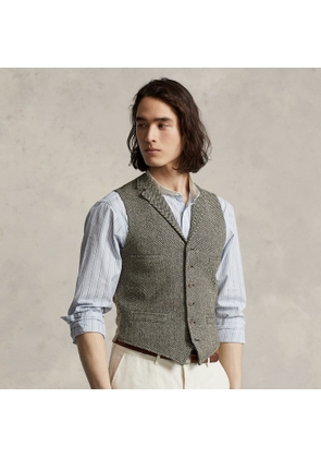 Wool Herringbone Tweed Waistcoat
