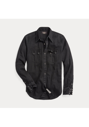 Slim Fit Denim Western Shirt