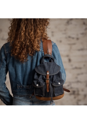 Mini Denim Rucksack
