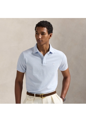 Custom Slim Fit Stretch Oxford Mesh Polo
