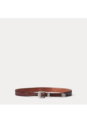 Hand-Tooled Leather Hat Band