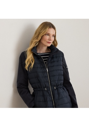Quilted Funnelneck Puffer Jacket