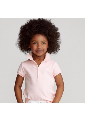 Stretch Cotton Mesh Polo Shirt