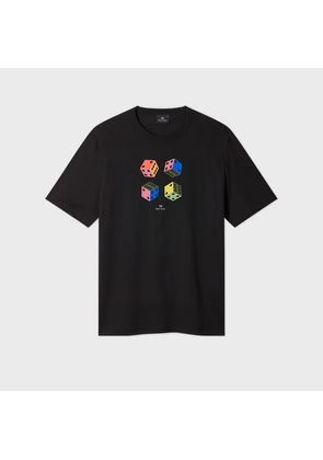 PS Paul Smith Casual-Fit Black 'Dice' T-Shirt