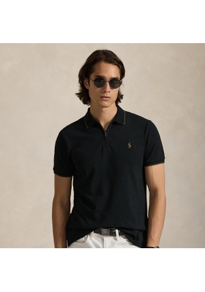Custom Slim Fit Stretch Mesh Polo Shirt